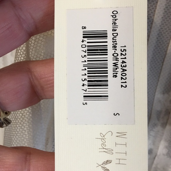 NWT Vintage Spell & the Gypsy Ophelia Lace Duster, Size S - Picture 11 of 11